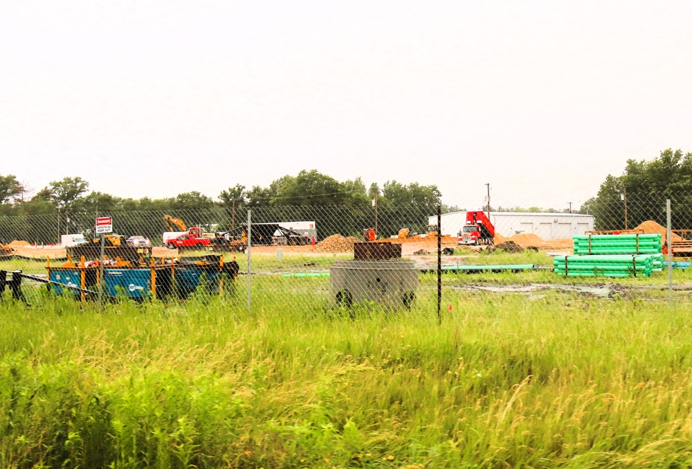 June 2025 construction operations for $55.75 million Collective Training Officers Quarters Project at Fort McCoy
