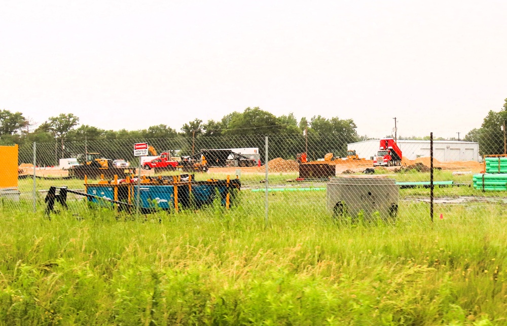 June 2025 construction operations for $55.75 million Collective Training Officers Quarters Project at Fort McCoy
