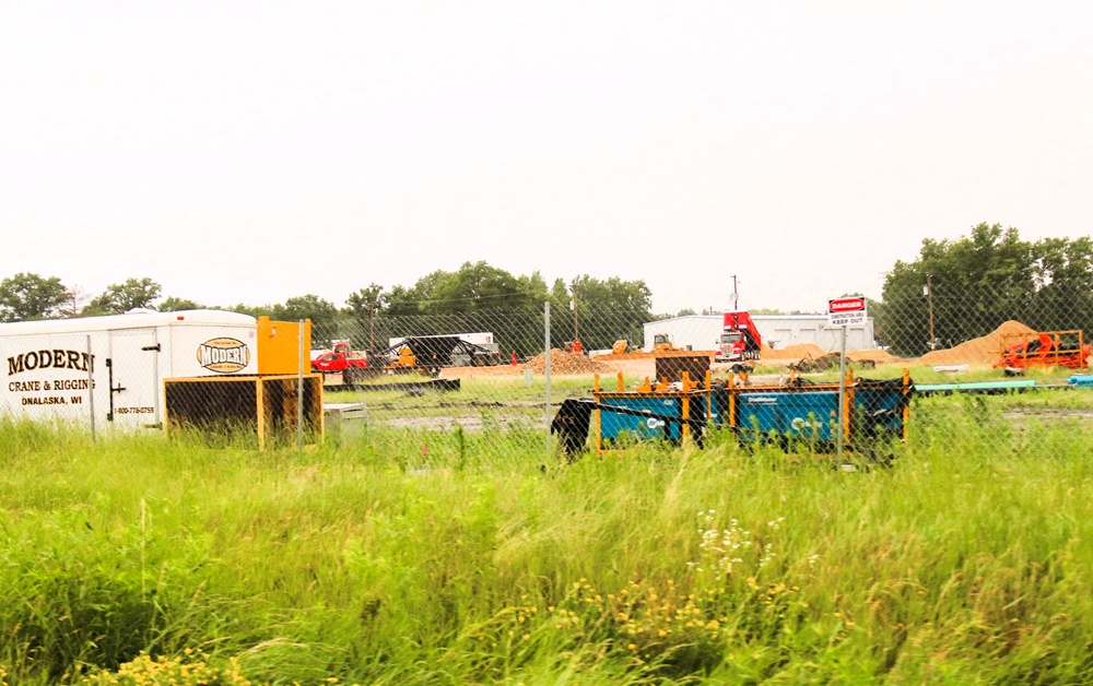 June 2025 construction operations for $55.75 million Collective Training Officers Quarters Project at Fort McCoy