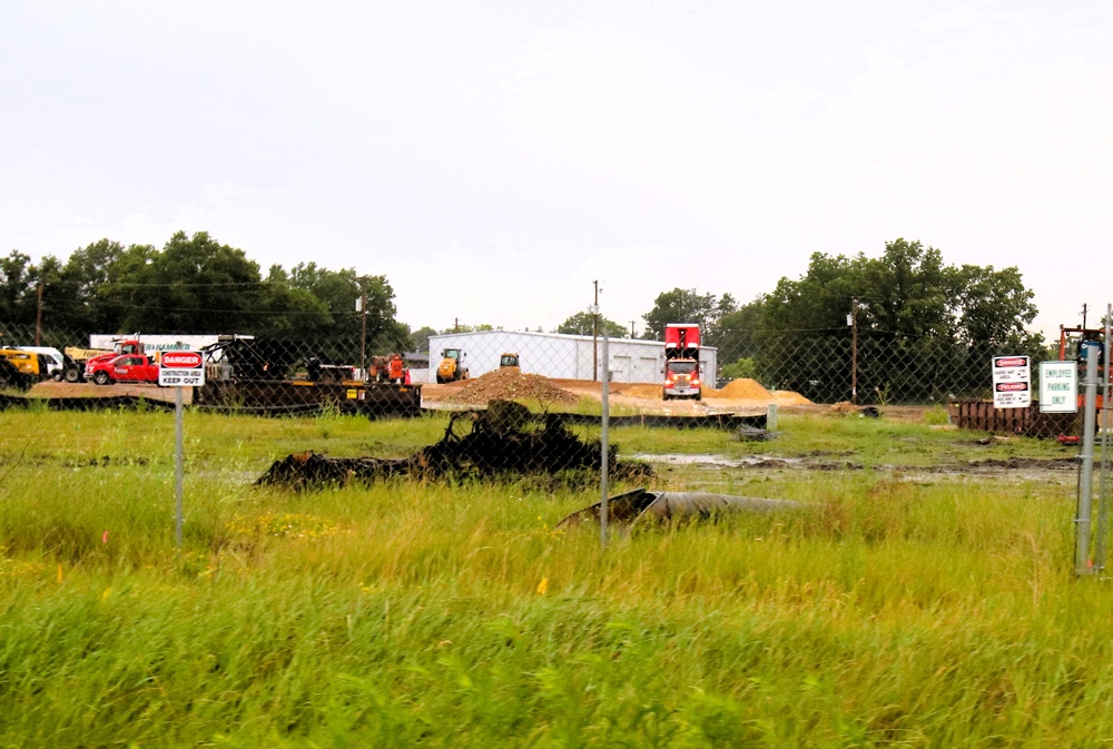 June 2025 construction operations for $55.75 million Collective Training Officers Quarters Project at Fort McCoy