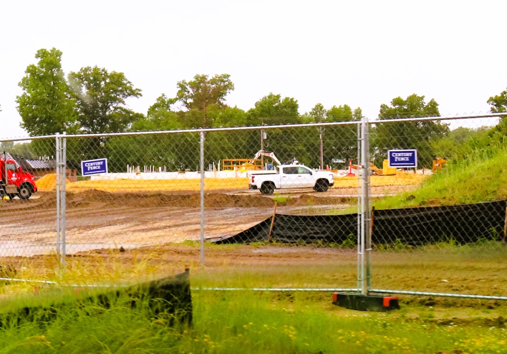 June 2025 construction operations for $55.75 million Collective Training Officers Quarters Project at Fort McCoy