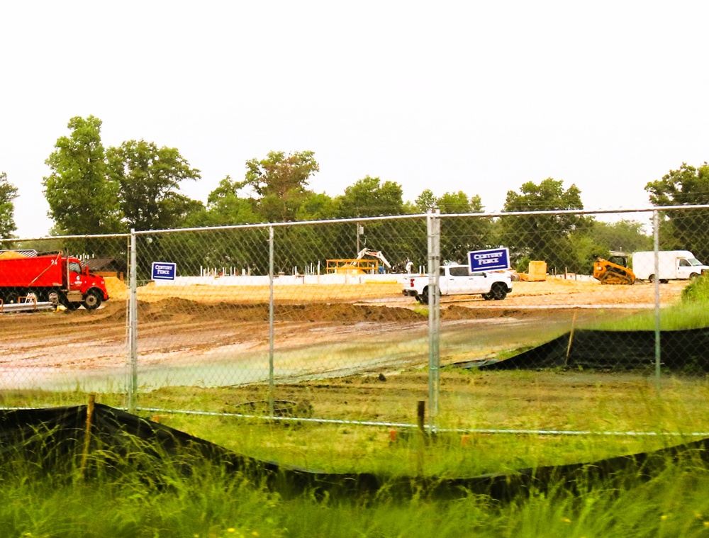 June 2025 construction operations for $55.75 million Collective Training Officers Quarters Project at Fort McCoy