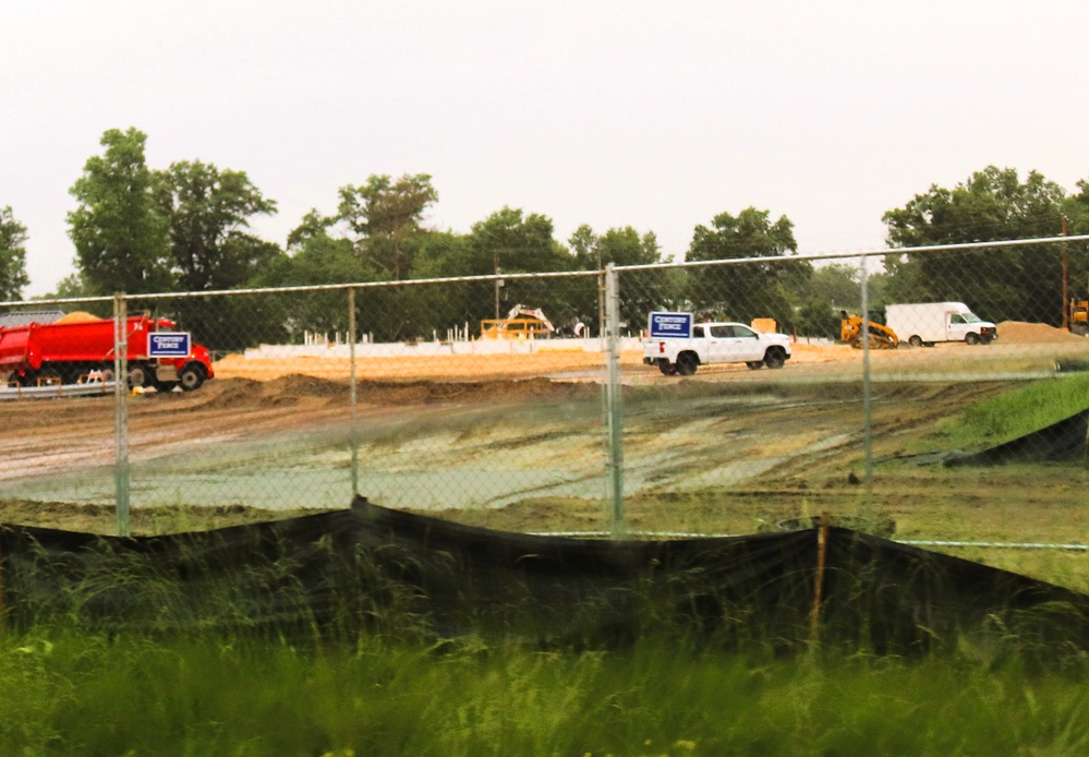 June 2025 construction operations for $55.75 million Collective Training Officers Quarters Project at Fort McCoy