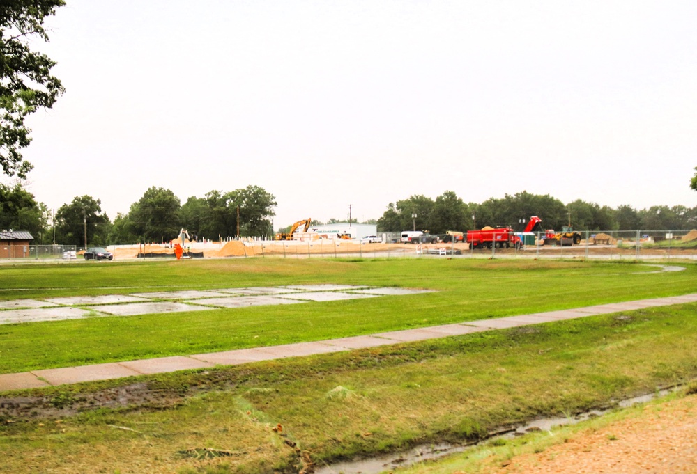 June 2025 construction operations for $55.75 million Collective Training Officers Quarters Project at Fort McCoy