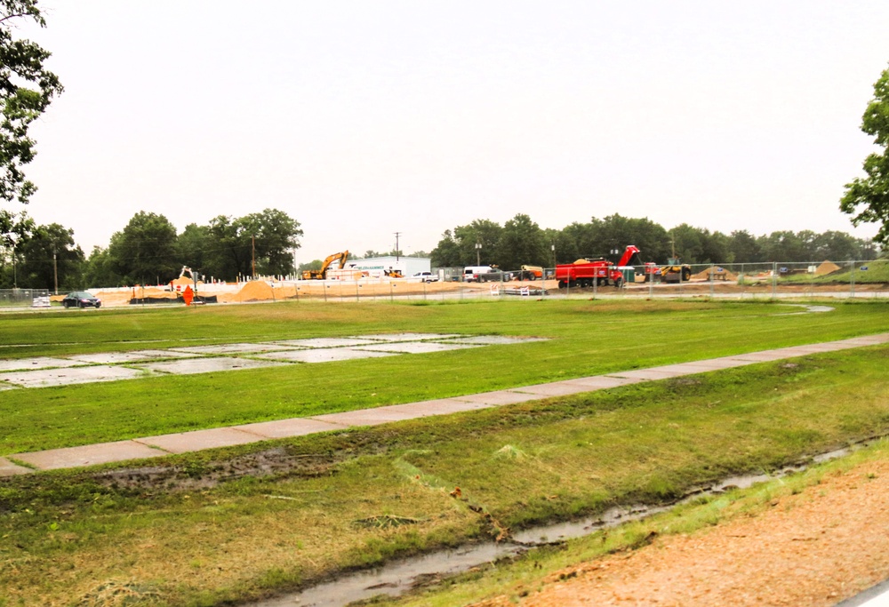 June 2025 construction operations for $55.75 million Collective Training Officers Quarters Project at Fort McCoy