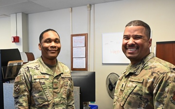 Staff Sgt. Houston is promoted to Tech. Sgt.