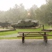 Rainy day at Fort McCoy's historic Commemorative Area