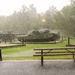 Rainy day at Fort McCoy's historic Commemorative Area