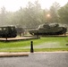 Rainy day at Fort McCoy's historic Commemorative Area