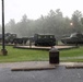 Rainy day at Fort McCoy's historic Commemorative Area