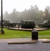 Rainy day at Fort McCoy's historic Commemorative Area