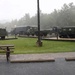 Rainy day at Fort McCoy's historic Commemorative Area
