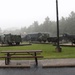 Rainy day at Fort McCoy's historic Commemorative Area