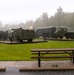 Rainy day at Fort McCoy's historic Commemorative Area