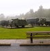 Rainy day at Fort McCoy's historic Commemorative Area