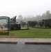 Rainy day at Fort McCoy's historic Commemorative Area