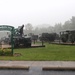 Rainy day at Fort McCoy's historic Commemorative Area