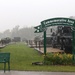 Rainy day at Fort McCoy's historic Commemorative Area