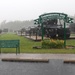 Rainy day at Fort McCoy's historic Commemorative Area