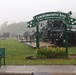 Rainy day at Fort McCoy's historic Commemorative Area