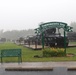 Rainy day at Fort McCoy's historic Commemorative Area