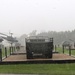 Rainy day at Fort McCoy's historic Commemorative Area