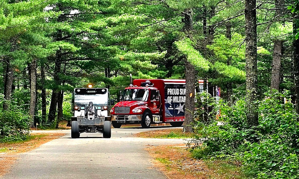 Hundreds attend Clydesdales visit to Fort McCoy; parade held at Pine View Campground