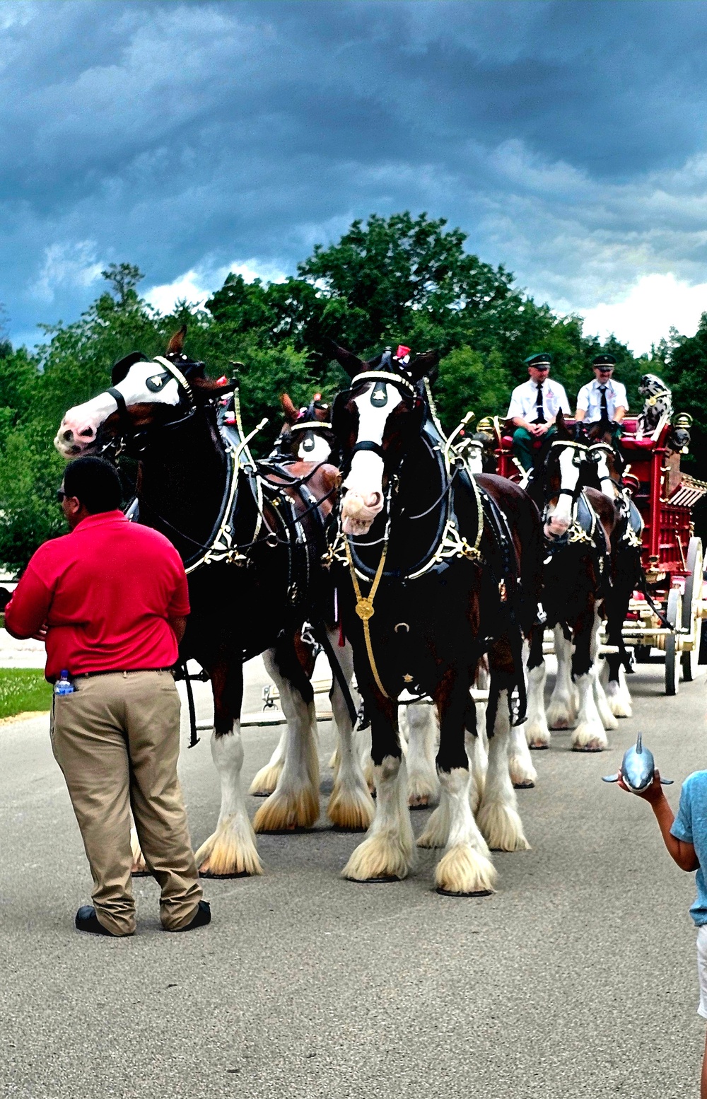 Hundreds attend Clydesdales visit to Fort McCoy; parade held at Pine View Campground