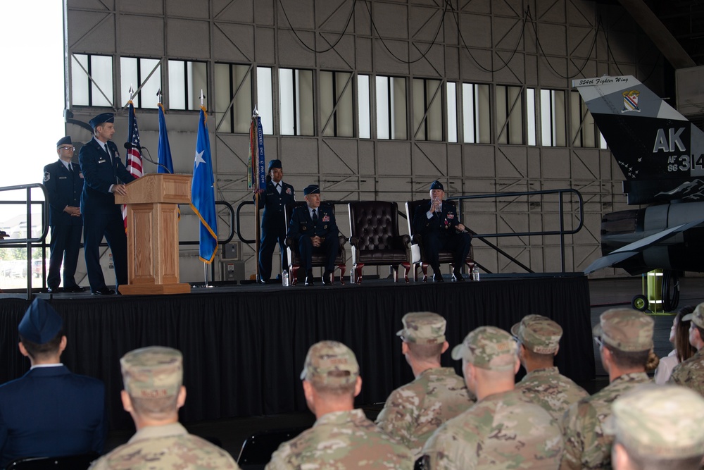 Johnston takes command of the 354th Fighter Wing
