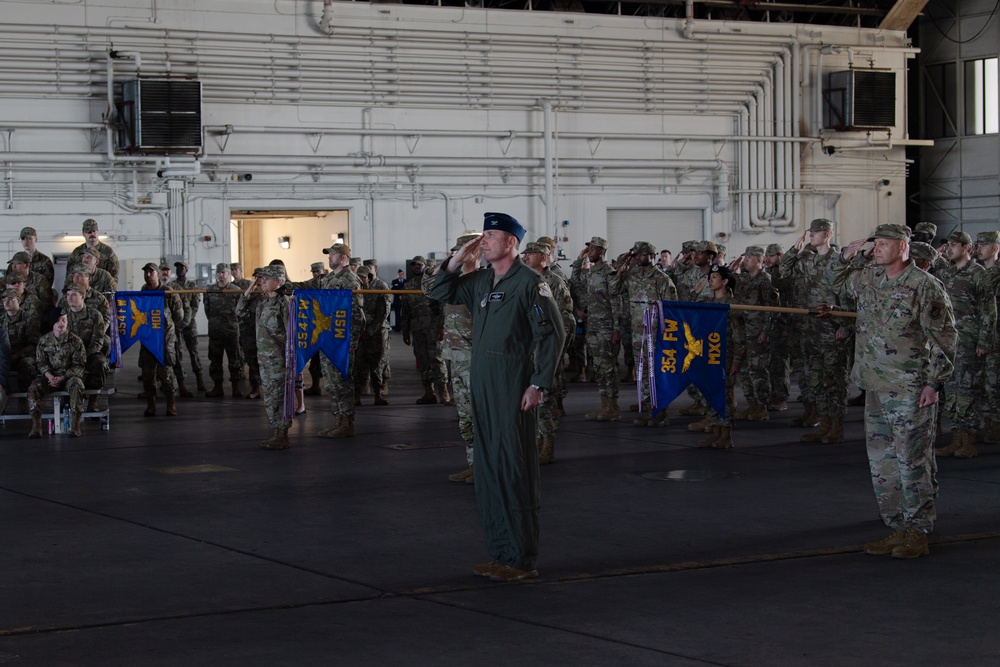Johnston takes command of the 354th Fighter Wing
