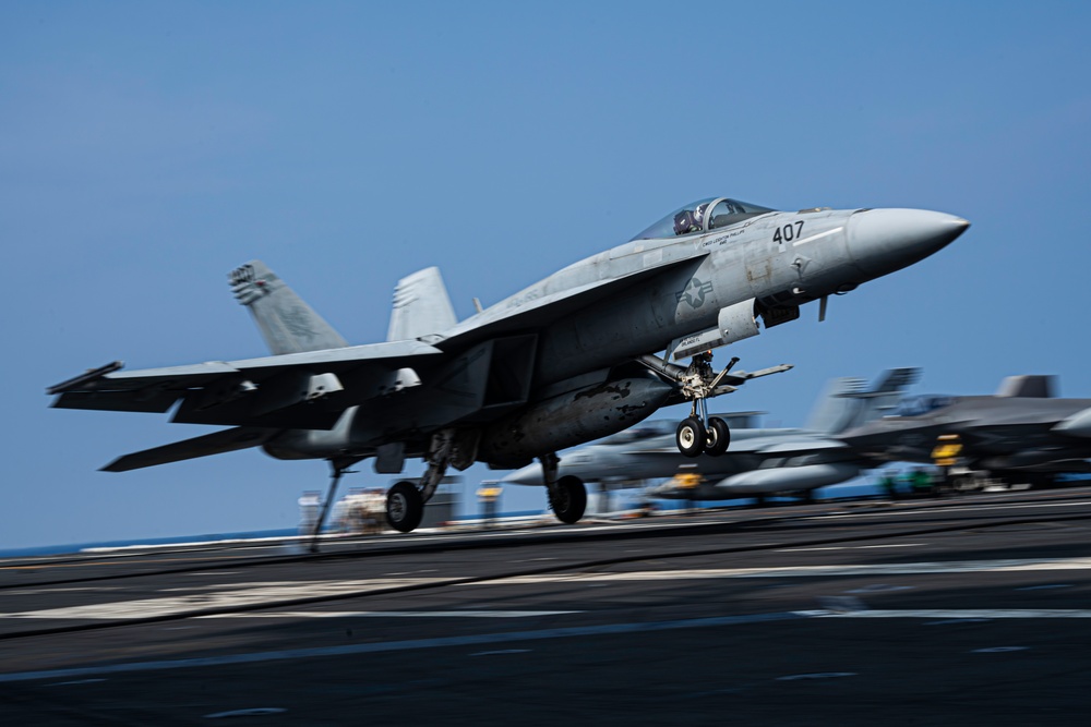George Washington Conducts Flight Operations