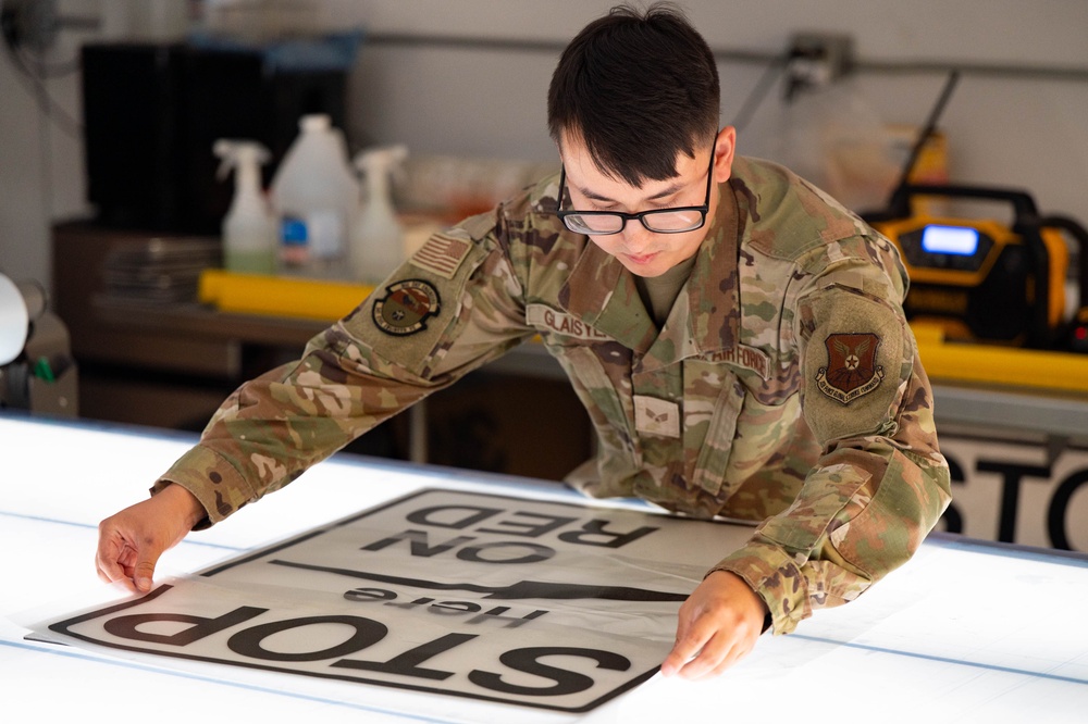 Malmstrom sign shop catalyzes base operations, safety and communication
