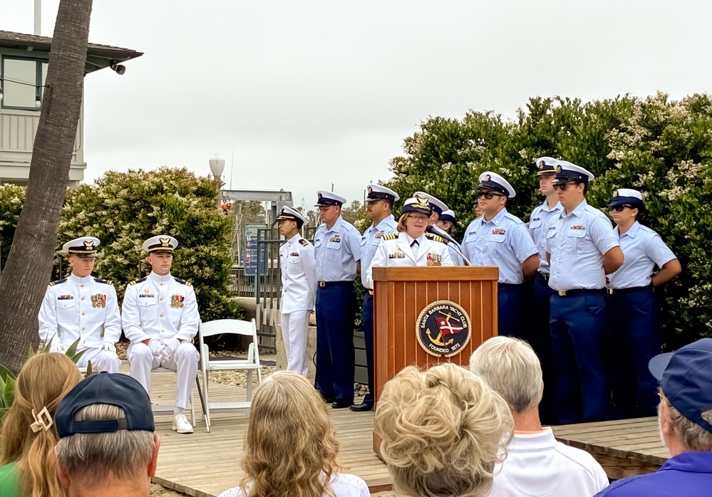 U.S. Coast Guard Cutter Blackfin Change of Command at Santa Barbara Yacht Club