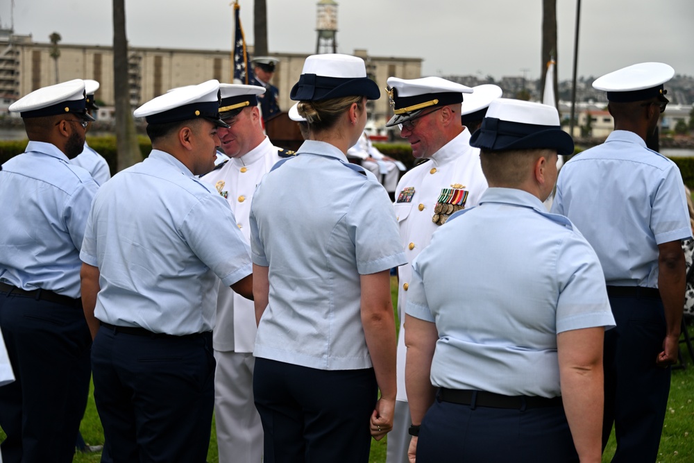 U.S. Coast Guard Cutter Terrell Horne III Change of Command at Coast Guard Base Los Angeles-Long Beach