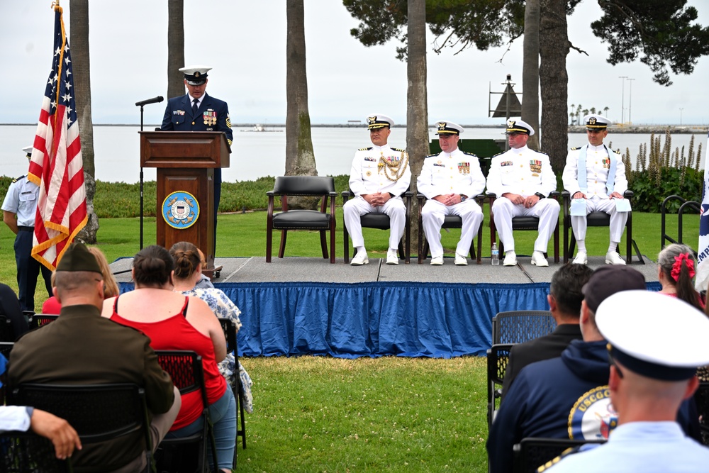U.S. Coast Guard Cutter Terrell Horne III Change of Command at Coast Guard Base Los Angeles-Long Beach