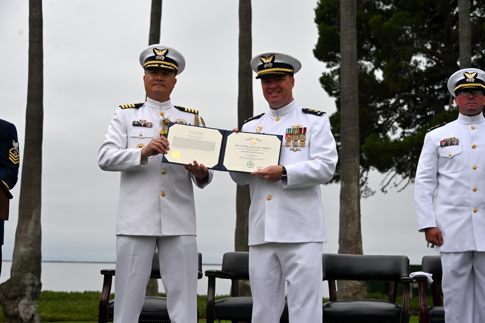 U.S. Coast Guard Cutter Terrell Horne III Change of Command at Coast Guard Base Los Angeles-Long Beach