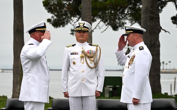 U.S. Coast Guard Cutter Terrell Horne III Change of Command at Coast Guard Base Los Angeles-Long Beach