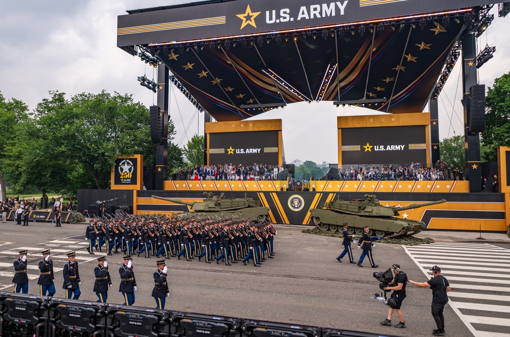Army’s 250th Birthday Parade Pass in Review