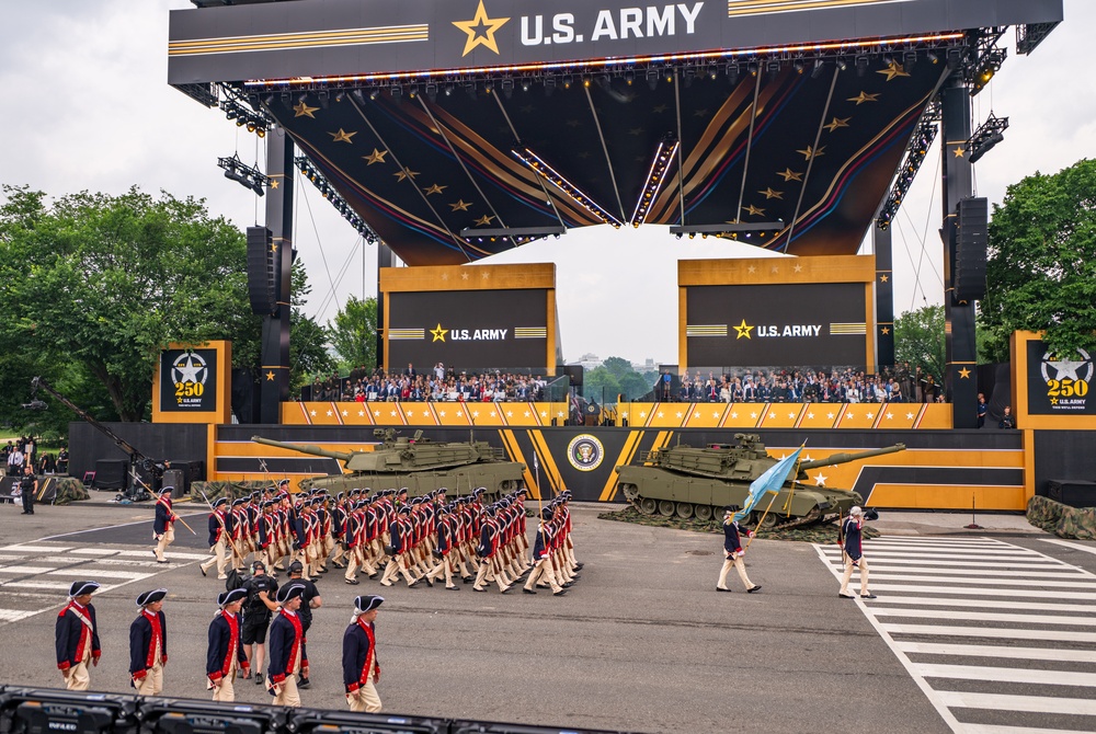 Army’s 250th Birthday Parade Pass in Review