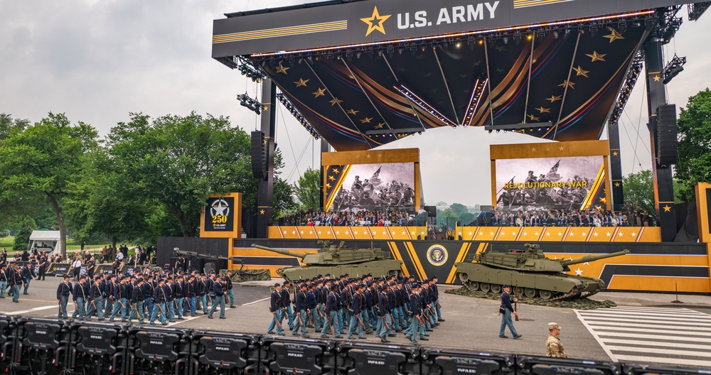 Army’s 250th Birthday Parade Pass in Review
