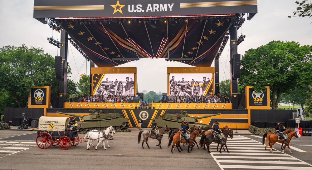 Army’s 250th Birthday Parade Pass in Review