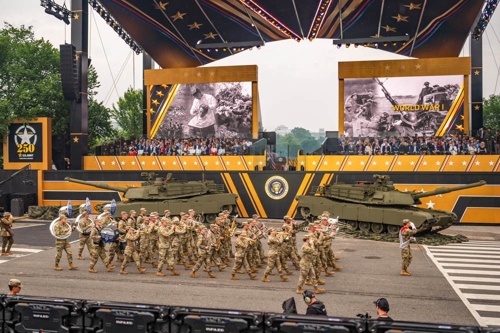 Army’s 250th Birthday Parade Pass in Review