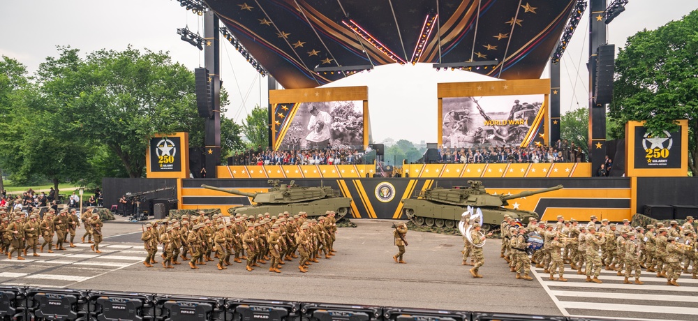 Army’s 250th Birthday Parade Pass in Review