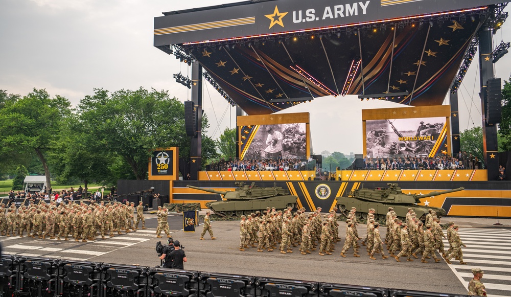 Army’s 250th Birthday Parade Pass in Review