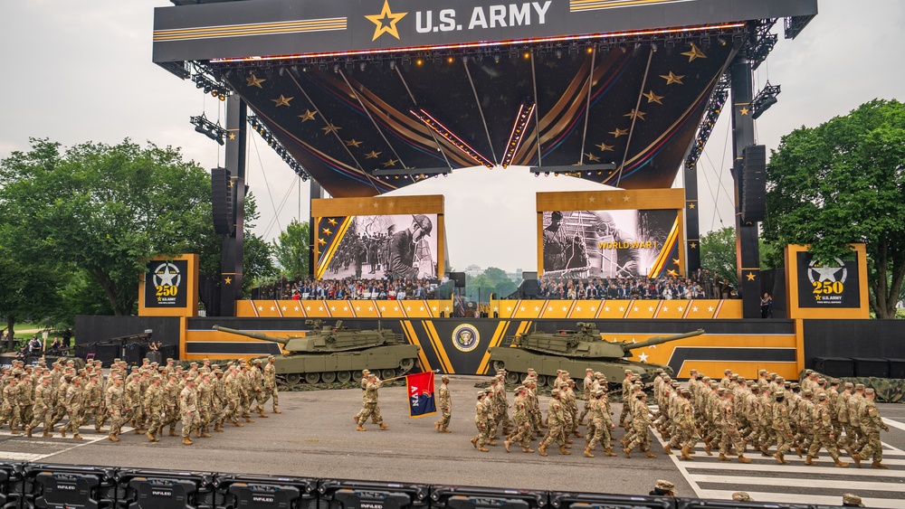 Army’s 250th Birthday Parade Pass in Review
