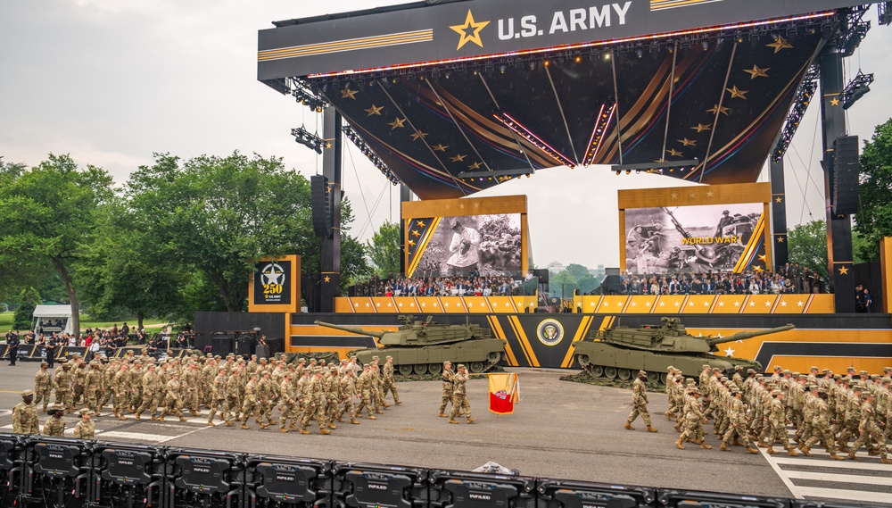 Army’s 250th Birthday Parade Pass in Review