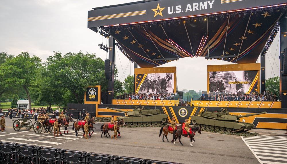 Army’s 250th Birthday Parade Pass in Review