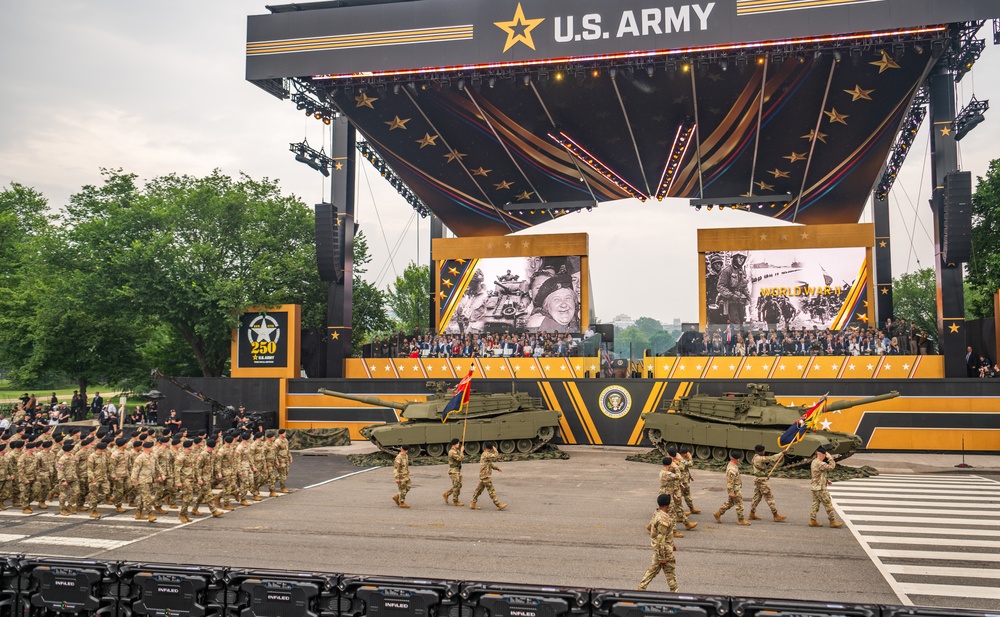 Army’s 250th Birthday Parade Pass in Review
