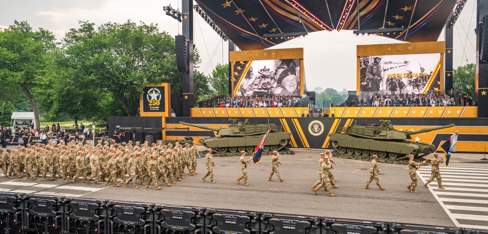 Army’s 250th Birthday Parade Pass in Review