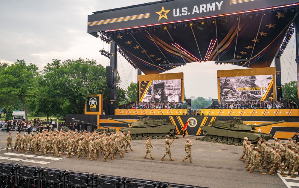 Army’s 250th Birthday Parade Pass in Review